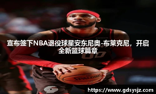宣布签下NBA退役球星安东尼奥-布莱克尼，开启全新篮球篇章